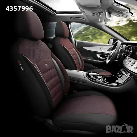 Тапицерия за седалки Otom Sport Plus, PLS103, Черно/бордо, снимка 2 - Аксесоари и консумативи - 50058403