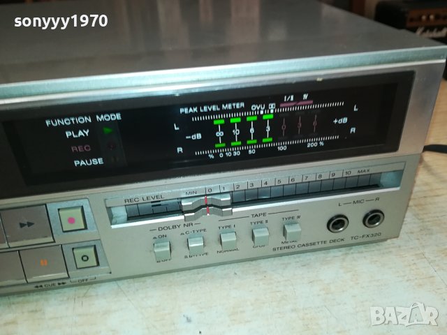 SONY TC-FX320 DECK MADE IN JAPAN-ВНОС SWISS 0410231414, снимка 7 - Декове - 42431345