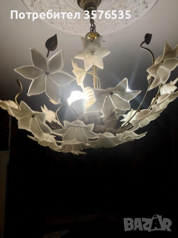 Полилей в стил Мурано, снимка 2 - Полилеи - 53459330