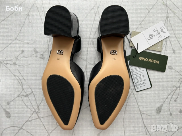 GINO ROSSI Дамски обувки 4893-01, Естествена кожа, Черни, снимка 5 - Дамски обувки на ток - 53105432