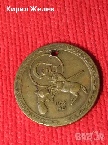 COLT 1836-1961 125th ANNIVERSARY Стар ЮБИЛЕЕН МЕДЕН ЖЕТОН за ПАТЕНТОВАНЕТО на РЕВОЛВЕР КОЛТ 30209, снимка 12 - Нумизматика и бонистика - 38196804