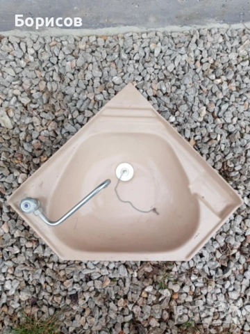 Мивка за каравана или кемпер, ъглова