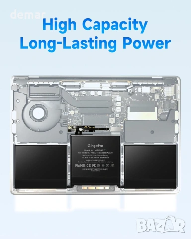 Резервна батерия за лаптоп Macbook Pro 13-инчов A2289 (2020) A1713/A2171, снимка 3 - Батерии за лаптопи - 53414294