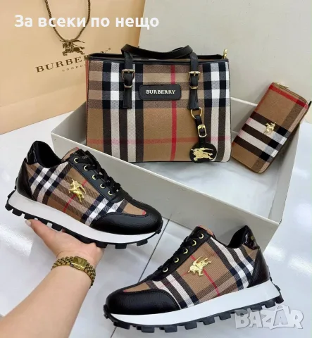 Burberry Дамски Маратонки👟Дамски Спортни Обувки Бърбъри - Бели Или Черни Код SEM-877, снимка 2 - Маратонки - 56158220