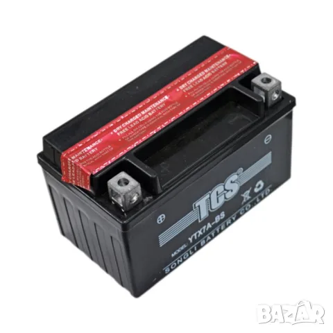 AGM акумулатор за мотор 12 V 6 Ah 90 A ляв плюс