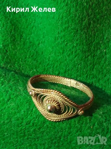 СТАРИНЕН ВЪЗРОЖДЕНСКИ ФИЛИГРАНЕН МАЙСТОРСКА ЮВЕЛИРНА РЪЧНА ИЗРАБОТКА ПРЪСТЕН 21685, снимка 3 - Антикварни и старинни предмети - 32552949