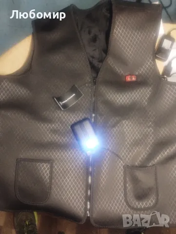 Отопляем елек, памук, термо, 16 зони, 3 скорости, XXL, черен, снимка 3 - Якета - 48835229