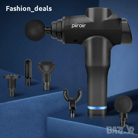 Нов Масажен пистолет Дълбоко тъканен масажор 6 глави за мускулна болка, снимка 6 - Масажори - 36147730