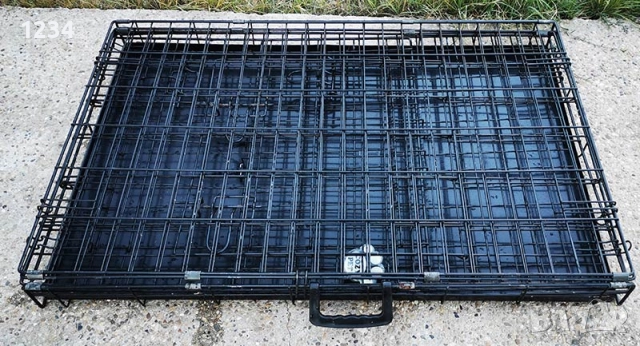 транспортна клетка метална сгъваема 90x60x65см за куче, стационар, снимка 8 - За кучета - 51773911