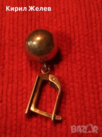 СТАРА СРЕБЪРНА АНГЛИЙСКА ОБЕЦА РЪЧНА МАЙСТОРСКА ИЗРАБОТКА СТЕРЛИНГ СИЛВЪР 25671, снимка 2 - Обеци - 35736116