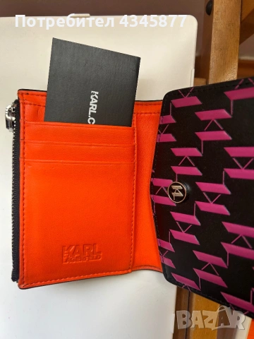 Дамски портфейл Karl Lagerfeld, снимка 3 - Портфейли, портмонета - 53256849