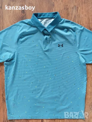 Under Armour Men's UA Iso Chill Printed Polo Shirt  - мъжка тениска р-р XL, снимка 5 - Тениски - 56122111