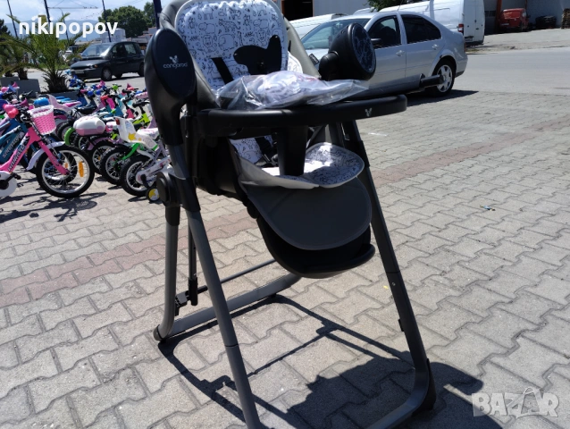 CANGAROO Стол за хранене с функция люлка NIRVANA 2в1 сив, снимка 9 - Проходилки - 53569087