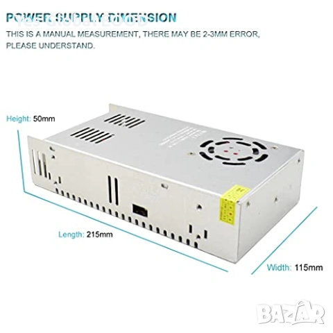 Импулсно захранване 36V 10A 360W за LED ленти, снимка 5 - Друга електроника - 53233811
