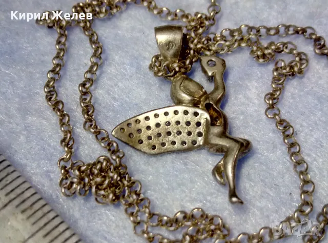 СРЕБЪРНА ФЕЯ ДЪРЖИ СКЪПОЦЕНЕН КАМЪК Арт ПЕНДАНТ с ФИНА СРЕБЪРНА ВЕРИЖКА - СРЕБРО 925 с ЦИРКОН 49778, снимка 3 - Колиета, медальони, синджири - 50416539