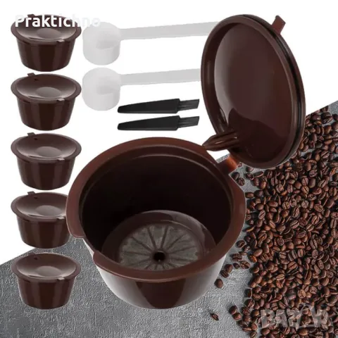 Многократни кафе капсули, 6 бр., капсули за многократна употреба, капсули за Долче густо☕️☕️☕️, снимка 1