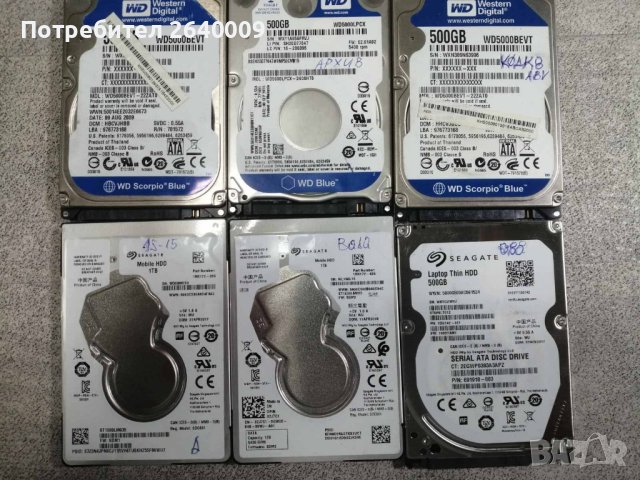 Твърди дискове 2,5", снимка 3 - Твърди дискове - 42714558