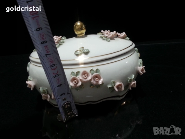 стар български порцелан кутия за бижута , снимка 6 - Антикварни и старинни предмети - 51628881
