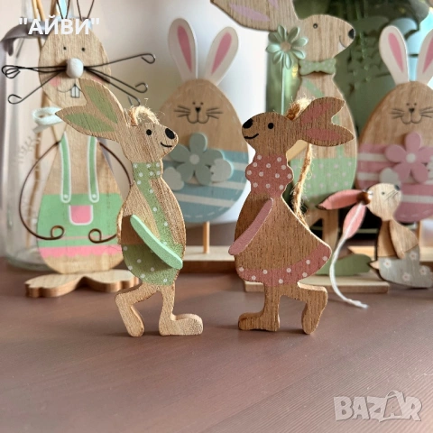 Великденска дървена декорация, снимка 3 - Декорация за дома - 53785070