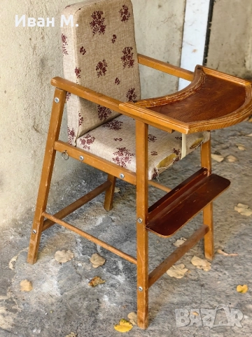 винтидж дървено детско столче , снимка 7 - Антикварни и старинни предмети - 52223739