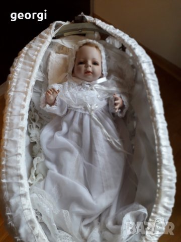 Порцеланова кукла с люлка , снимка 9 - Кукли - 34425416