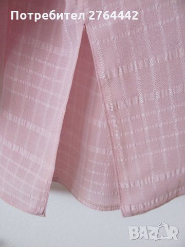 Като нова копринена риза  - нежно розово, снимка 3 - Ризи - 35924730