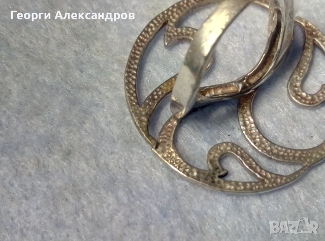 Великолепен Стилен ОГРОМЕН СРЕБЪРЕН ПРЪСТЕН АРТ Дизайн СРЕБРО 925, снимка 10 - Пръстени - 52776093