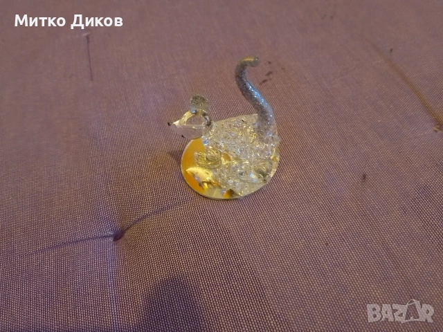 Минюатурна фигурка на мишленце на Сваровски нова, снимка 5 - Декорация за дома - 53526635