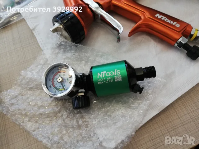 Професионален Бояджийски Пистолет NTools, снимка 6 - Автотенекеджийски и автобояджийски - 55710909