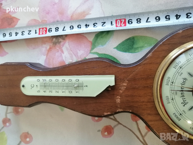 Немски барометър и влагомер, снимка 6 - Антикварни и старинни предмети - 44707318