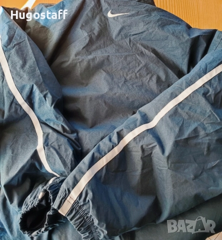 Винтидж футболна Мъжка Шуба яке подплата син Nike Л/Хл, снимка 5 - Спортни дрехи, екипи - 52253673