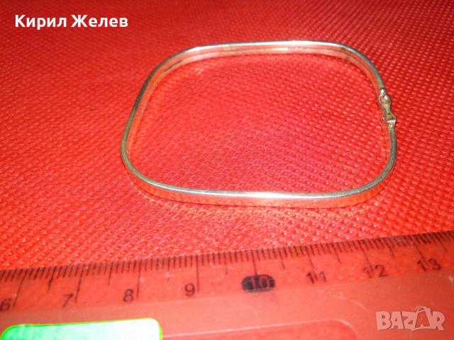 СТАРА АНГЛИЙСКА РЕТРО СРЕБЪРНА ГРИВНА СРЕБРО 925 ФИНА РЪЧНА МАЙСТОРСКА ИЗРАБОТКА 41885, снимка 4 - Гривни - 44611508