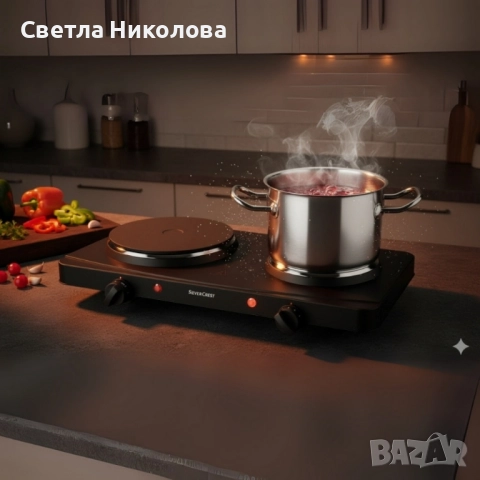 Двоен котлон SilverCrest - 2500W – две ястия едновременно, снимка 2 - Котлони - 51786965