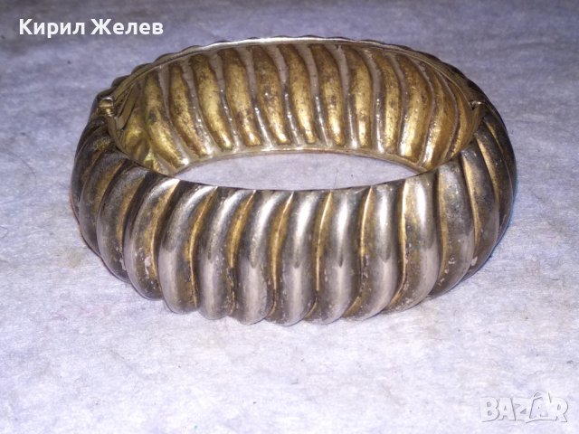 ПОСРЕБРЕНА МАСИВНА СТИЛНО ОРНАМЕНТИРАНА ВИНТИДЖ ГРИВНА от БЛАГОРОДНА СТОМАНА 70681