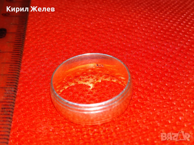 ЕЛЕГАНТЕН СРЕБЪРЕН ПРЪСТЕН ТИП ХАЛКА СРЕБРО 925 ПРОБА ВИНТИДЖ АРТ МОДЕЛ 43752, снимка 9 - Пръстени - 44610375