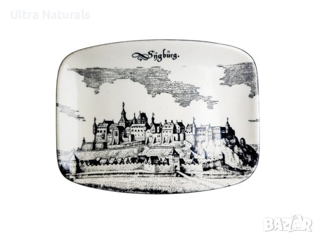 Декоративна чиния за стенен декор от замъка Зигбург, винтидж декор