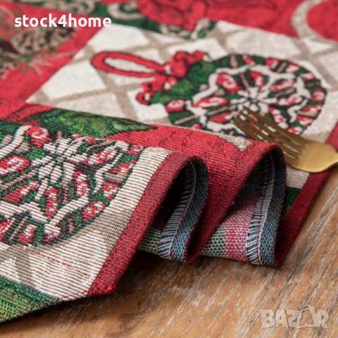 Коледна покривка за маса, празнична декорация за вашия дом, 180х30 см , снимка 5 - Декорация за дома - 52603868