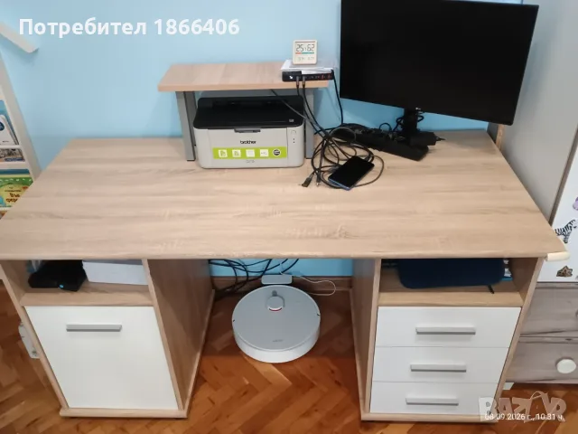 Компюърно бюро - в отлично състояние, снимка 2 - Бюра - 55986424
