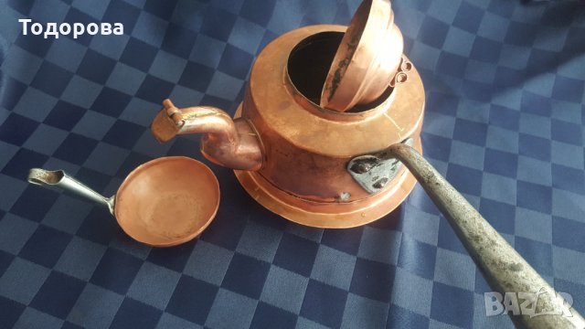 Чайник джезве от бакър-, снимка 3 - Колекции - 36003363