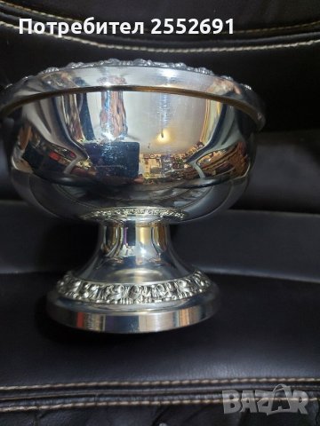 Посребрен съд , снимка 3 - Антикварни и старинни предмети - 41268817
