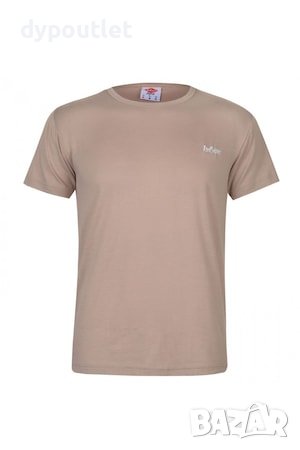 Мъжка оригинална тениска Lee Cooper Basic Tee, цвят - бежов, размери - S, M и XL