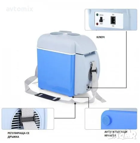 Хладилна чанта/кутия 7.5л. 12V, снимка 4 - Аксесоари и консумативи - 49914478