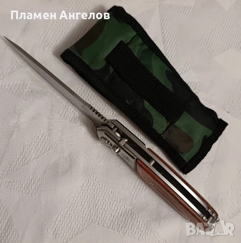 Сгъваем джобен нож,ножче с автоматично отваряне, снимка 6 - Ножове - 53820867