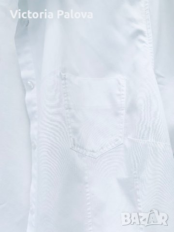 Бяла риза MARCO PECCI памук, снимка 4 - Ризи - 41491932