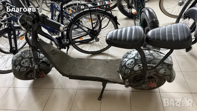 Електрически скутер чопър TIGTAG C1Black, HARLEY, 1500W, черен