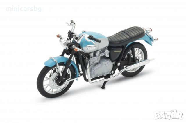 1:18 Метални мотори: 2002 TRIUMPH BONNEVILLE T100 - Welly