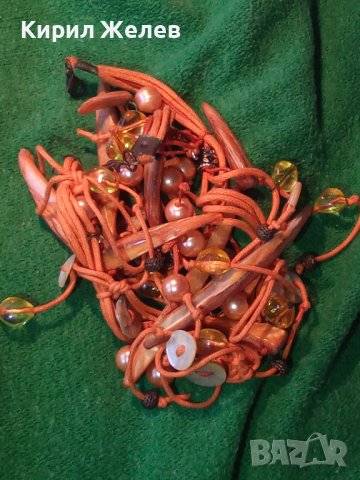 СЕДЕФ ПЕРЛИ и СКЪПОЦЕННИ КАМЪНИ АРТ-КОЛИЕ 63391, снимка 7 - Колиета, медальони, синджири - 29636870