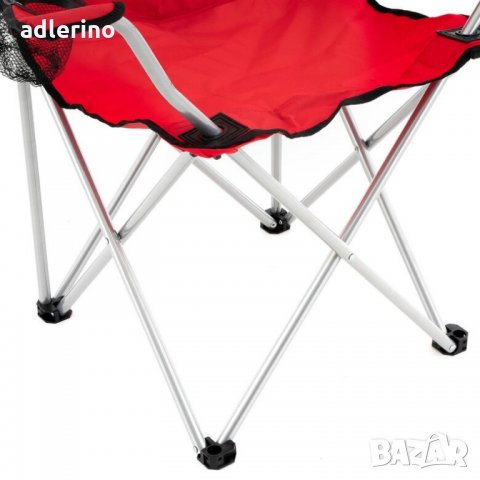 Къмпинг стол, сгъваем, рибарски стол, пикник стол, червен, снимка 5 - Къмпинг мебели - 34400283