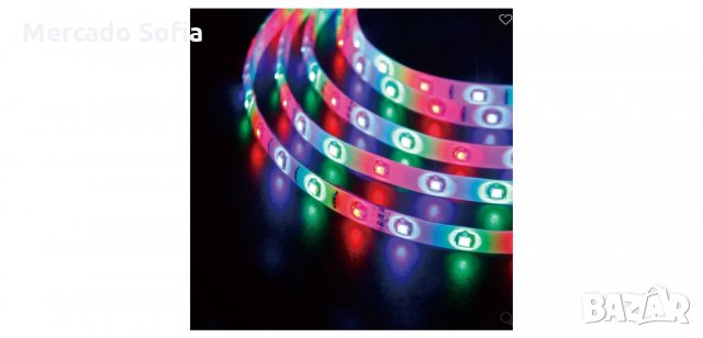 Лента с 60 LED лампички и дистанционно, цветна, снимка 3 - Лед осветление - 34161380