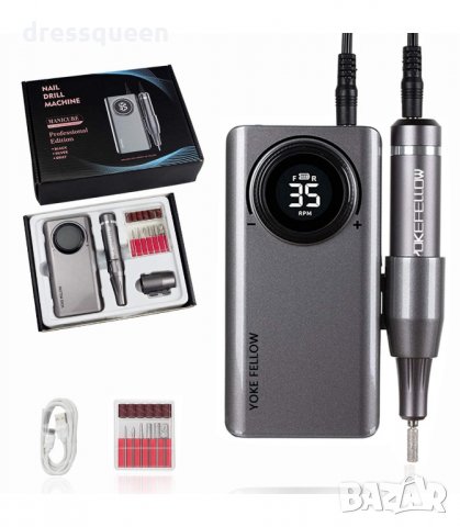  V-201 Безжична електрическа пила за маникюр, 35000 оборота, снимка 2 - Педикюр и маникюр - 34236925